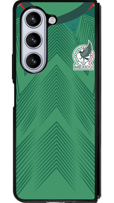 Samsung Galaxy Z Fold5 Case Hülle - Silikon schwarz Mexiko 2022 personalisierbares Fussballtrikot