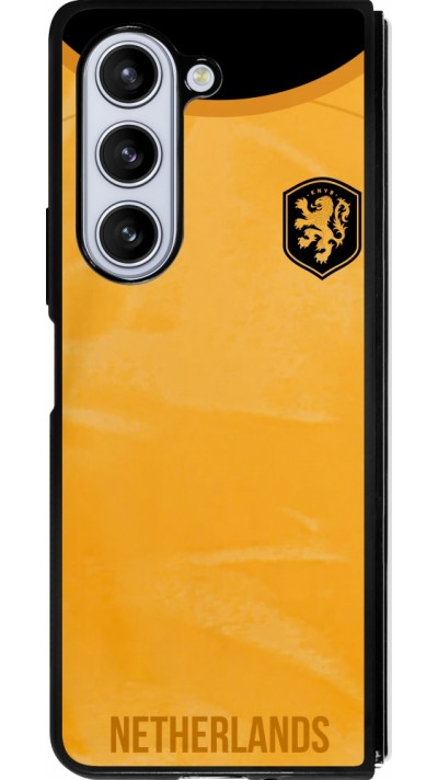 Samsung Galaxy Z Fold5 Case Hülle - Silikon schwarz Holland 2022 personalisierbares Fußballtrikot