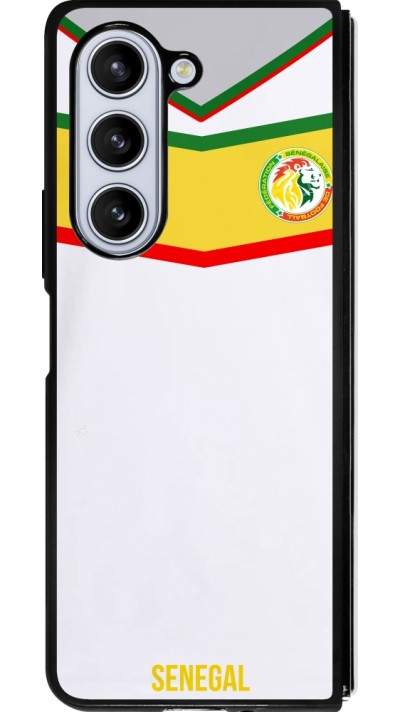 Samsung Galaxy Z Fold5 Case Hülle - Silikon schwarz Senegal 2022 personalisierbares Fußballtrikot