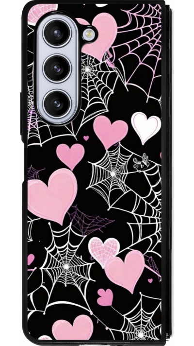 Samsung Galaxy Z Fold5 Case Hülle - Silikon schwarz Halloween 2024 girly