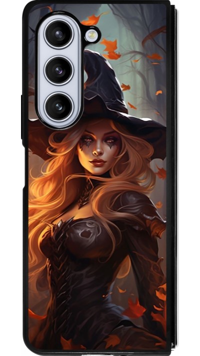 Samsung Galaxy Z Fold5 Case Hülle - Silikon schwarz Halloween 2024 sexy witch