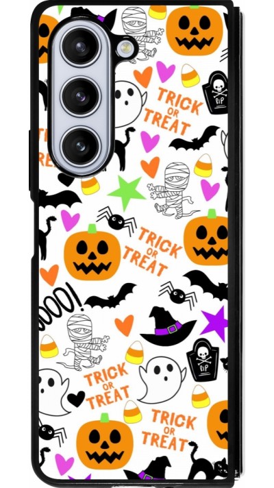 Samsung Galaxy Z Fold5 Case Hülle - Silikon schwarz Halloween 2024 trick or treat