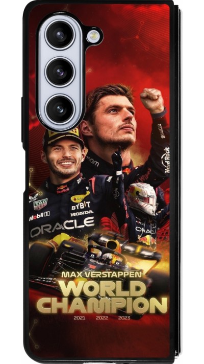 Samsung Galaxy Z Fold5 Case Hülle - Silikon schwarz Max Verstappen Champion 2023