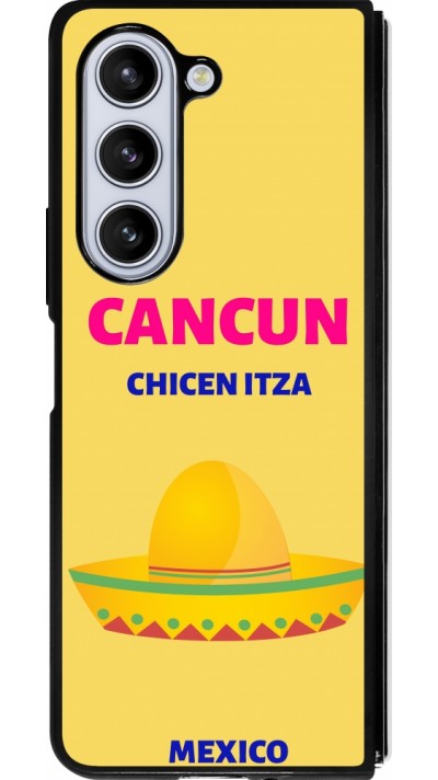 Samsung Galaxy Z Fold5 Case Hülle - Silikon schwarz Pop Summer Destination Cancun