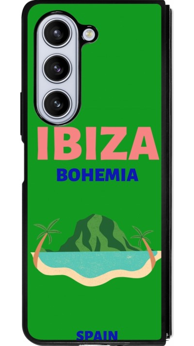 Samsung Galaxy Z Fold5 Case Hülle - Silikon schwarz Pop Summer Destination Ibiza