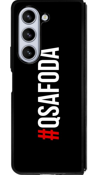 Samsung Galaxy Z Fold5 Case Hülle - Silikon schwarz Qsafoda 1