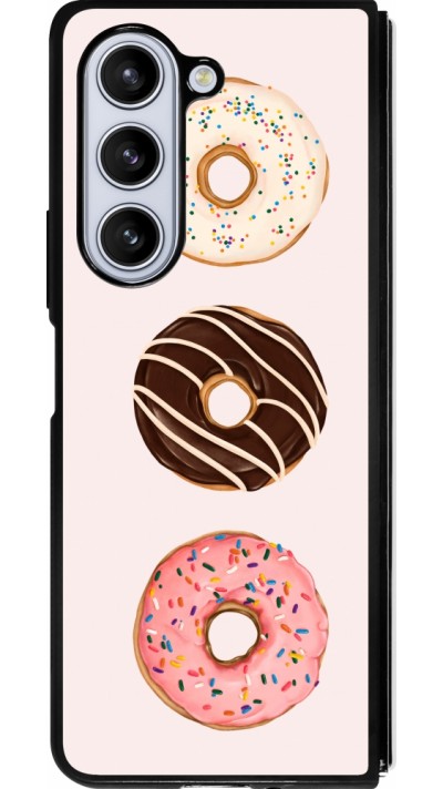 Samsung Galaxy Z Fold5 Case Hülle - Silikon schwarz Spring 23 donuts