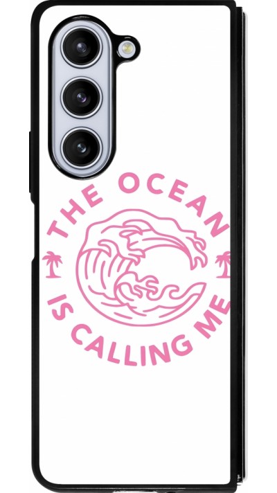 Samsung Galaxy Z Fold5 Case Hülle - Silikon schwarz The Ocean is calling me