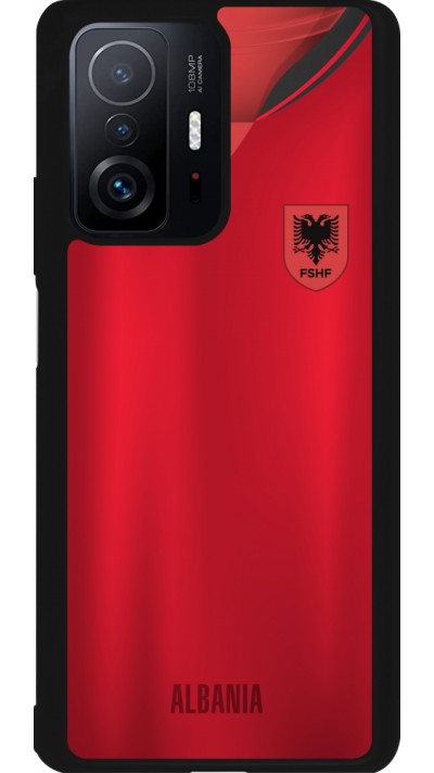 Coque Xiaomi 11T - Silicone rigide noir Maillot de football Albanie personnalisable