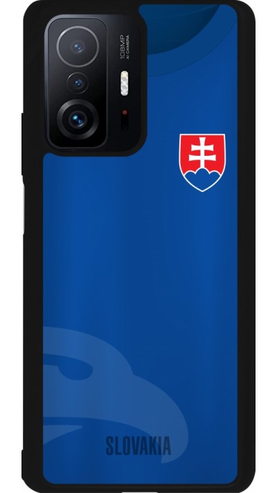 Coque Xiaomi 11T - Silicone rigide noir Maillot de football Slovaquie