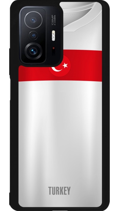 Coque Xiaomi 11T - Silicone rigide noir Maillot de football Turquie personnalisable