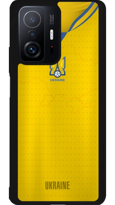 Coque Xiaomi 11T - Silicone rigide noir Maillot de football Ukraine