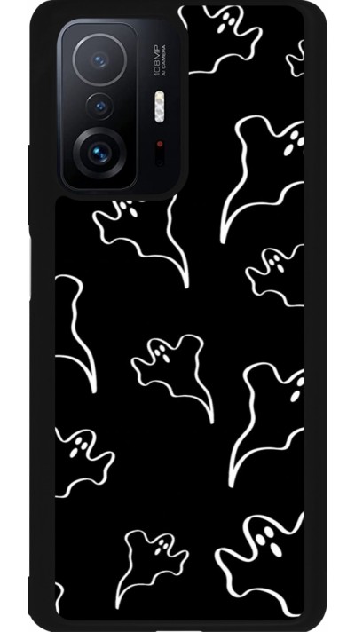 Xiaomi 11T Case Hülle - Silikon schwarz Halloween 2024 black and white ghosts