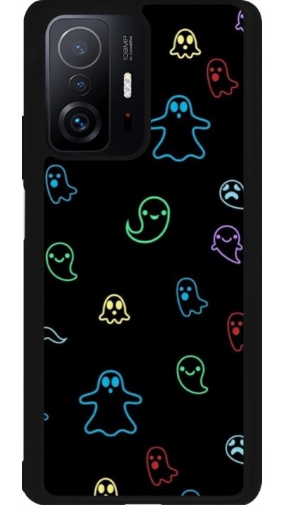 Xiaomi 11T Case Hülle - Silikon schwarz Halloween 2024 colorful ghosts