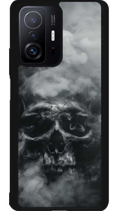 Xiaomi 11T Case Hülle - Silikon schwarz Halloween 2024 smoky skull