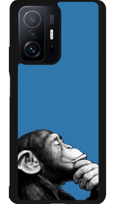 Coque Xiaomi 11T - Silicone rigide noir Monkey Pop Art