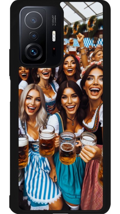 Coque Xiaomi 11T - Silicone rigide noir Oktoberfest Frauen