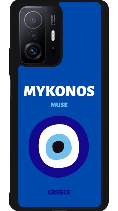 Coque Xiaomi 11T - Silicone rigide noir Pop Summer Destination Mykonos