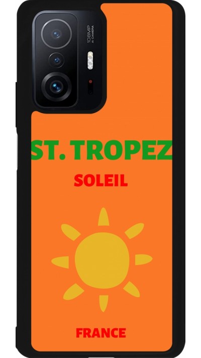 Coque Xiaomi 11T - Silicone rigide noir Pop Summer Destination St-Tropez