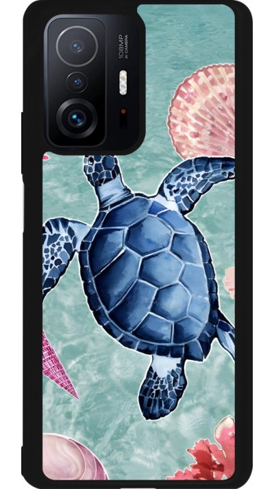 Coque Xiaomi 11T - Silicone rigide noir Preppy Turtle