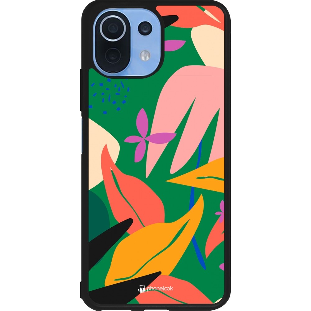 Xiaomi Mi 11 Lite 5G Case Hülle - Silikon schwarz Abstract Jungle