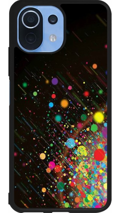 Xiaomi Mi 11 Lite 5G Case Hülle - Silikon schwarz Abstract Bubble Lines