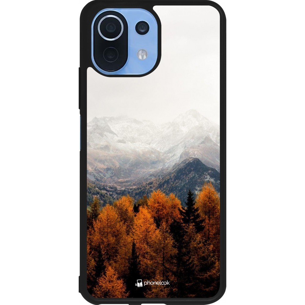 Xiaomi Mi 11 Lite 5G Case Hülle - Silikon schwarz Autumn 21 Forest Mountain