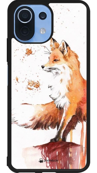 Xiaomi Mi 11 Lite 5G Case Hülle - Silikon schwarz Autumn 21 Fox