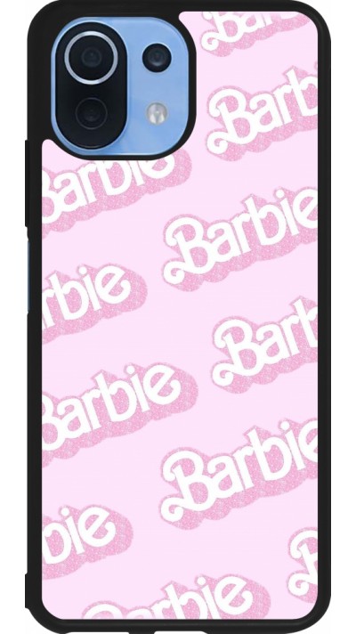 Xiaomi Mi 11 Lite 5G Case Hülle - Silikon schwarz Barbie light pink pattern