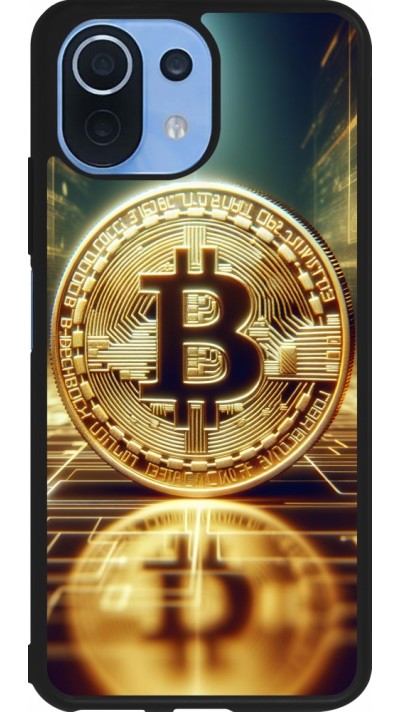 Xiaomi Mi 11 Lite 5G Case Hülle - Silikon schwarz Bitcoin Stehen