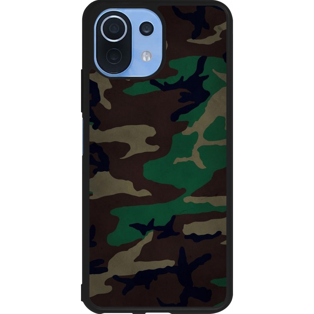 Xiaomi Mi 11 Lite 5G Case Hülle - Silikon schwarz Camouflage 3