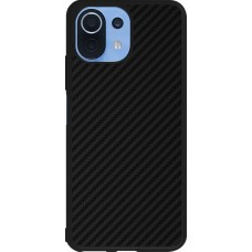 Xiaomi Mi 11 Lite 5G Case Hülle - Silikon schwarz Carbon Basic