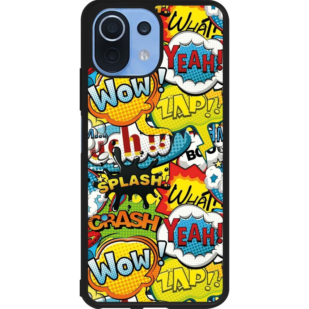 Xiaomi Mi 11 Lite 5G Case Hülle - Silikon schwarz Cartoons slogans