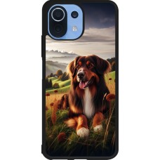 Xiaomi Mi 11 Lite 5G Case Hülle - Silikon schwarz Hund Land Schweiz