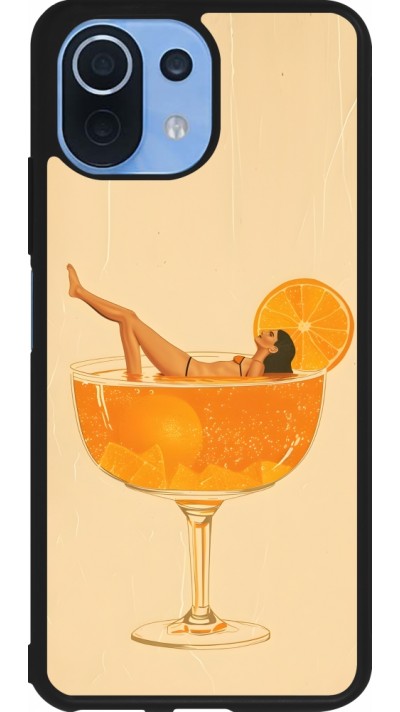 Xiaomi Mi 11 Lite 5G Case Hülle - Silikon schwarz Cocktail Bath Vintage