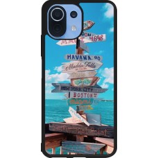 Xiaomi Mi 11 Lite 5G Case Hülle - Silikon schwarz Cool Cities Directions