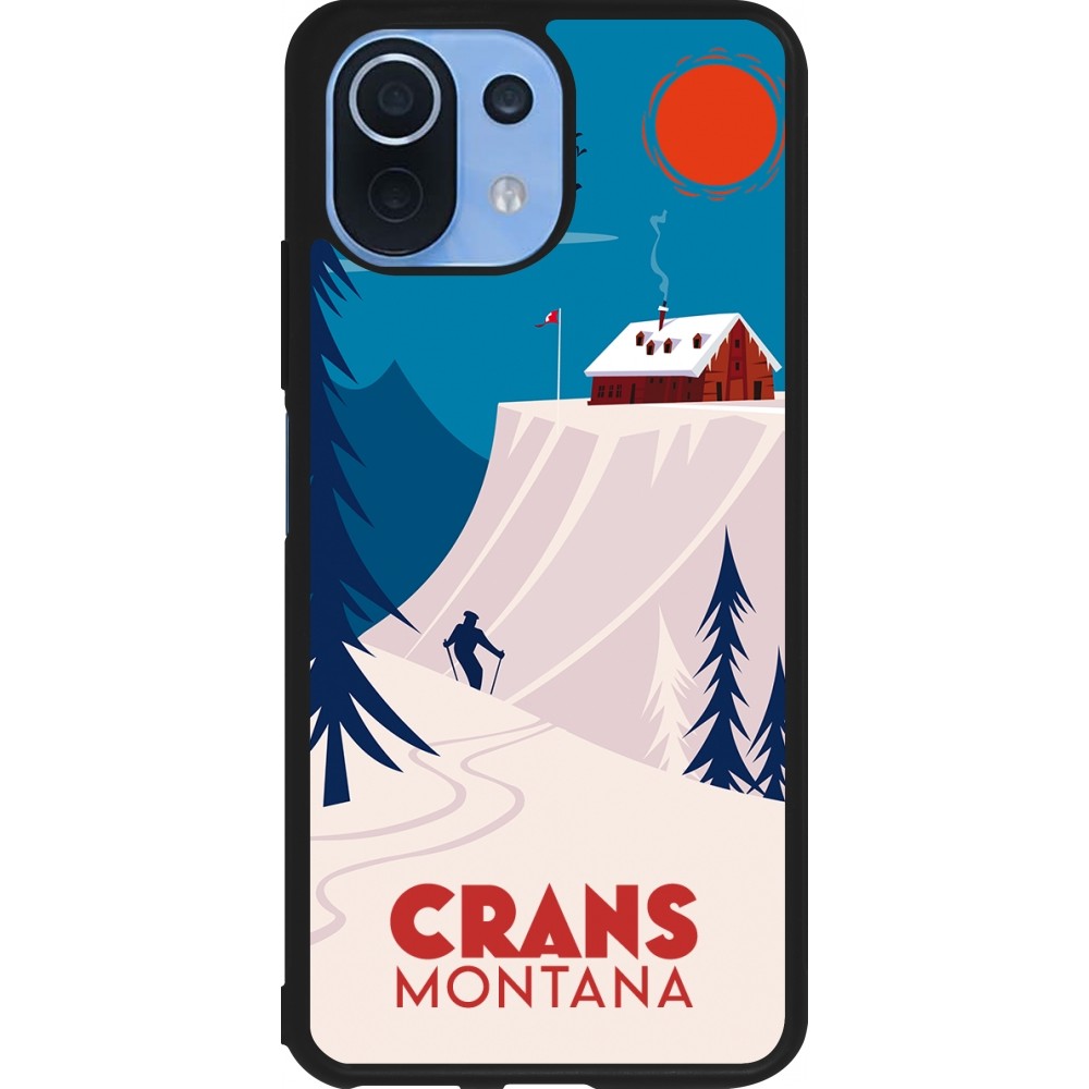 Xiaomi Mi 11 Lite 5G Case Hülle - Silikon schwarz Crans-Montana Cabane