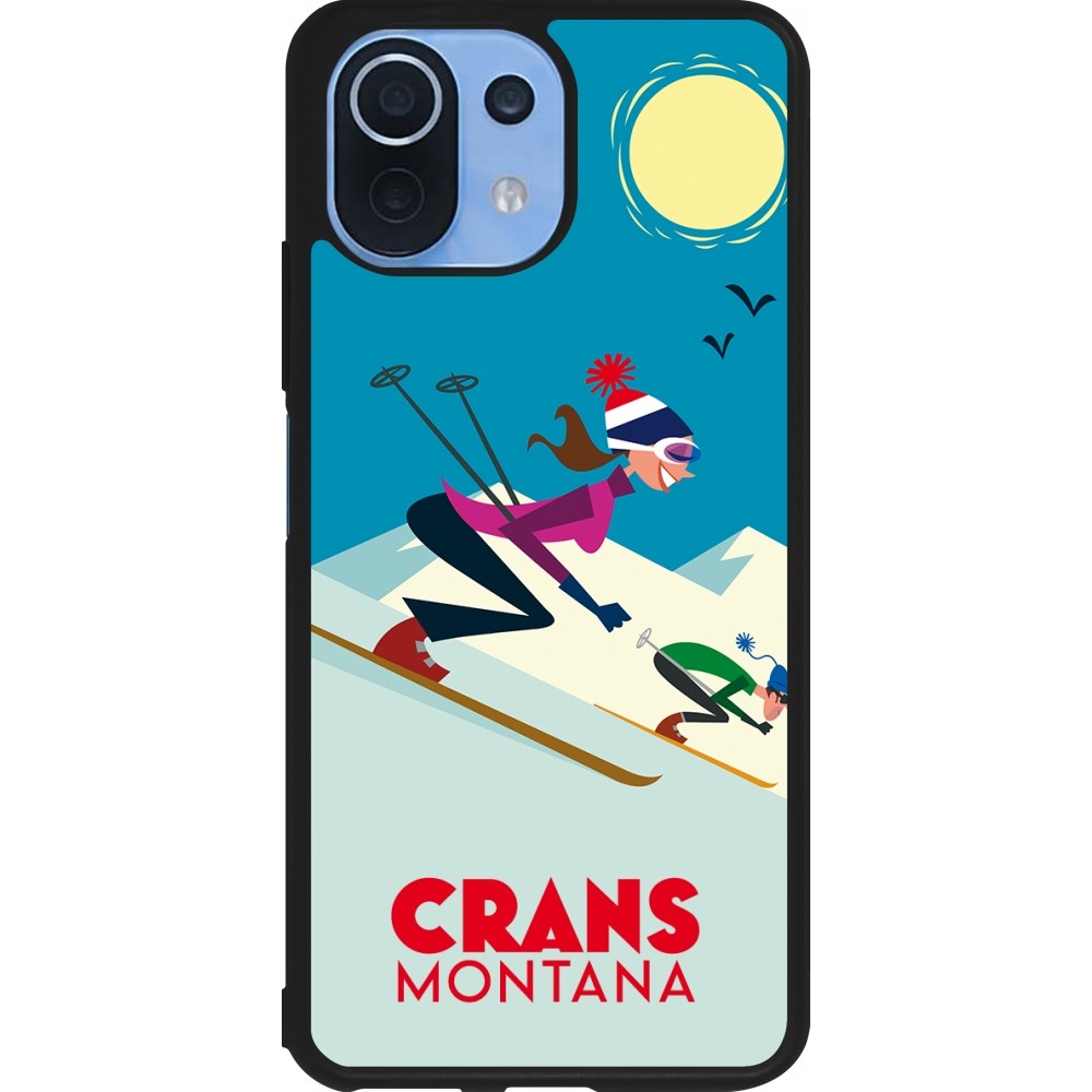 Xiaomi Mi 11 Lite 5G Case Hülle - Silikon schwarz Crans-Montana Ski Downhill