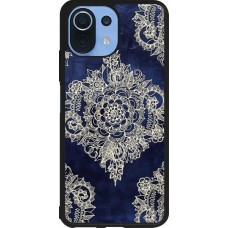 Xiaomi Mi 11 Lite 5G Case Hülle - Silikon schwarz Cream Flower Moroccan