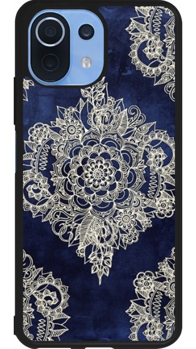 Xiaomi Mi 11 Lite 5G Case Hülle - Silikon schwarz Cream Flower Moroccan