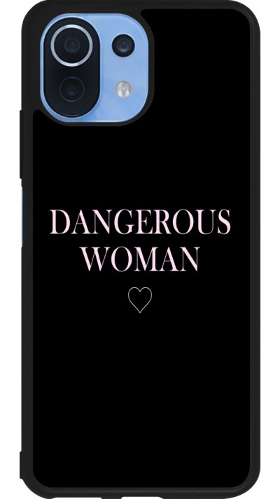 Xiaomi Mi 11 Lite 5G Case Hülle - Silikon schwarz Dangerous woman