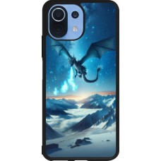 Xiaomi Mi 11 Lite 5G Case Hülle - Silikon schwarz Drache nächtliche Berg