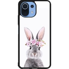 Xiaomi Mi 11 Lite 5G Case Hülle - Silikon schwarz Easter 2023 flower bunny