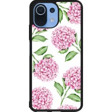 Xiaomi Mi 11 Lite 5G Case Hülle - Silikon schwarz Easter 2024 pink flowers