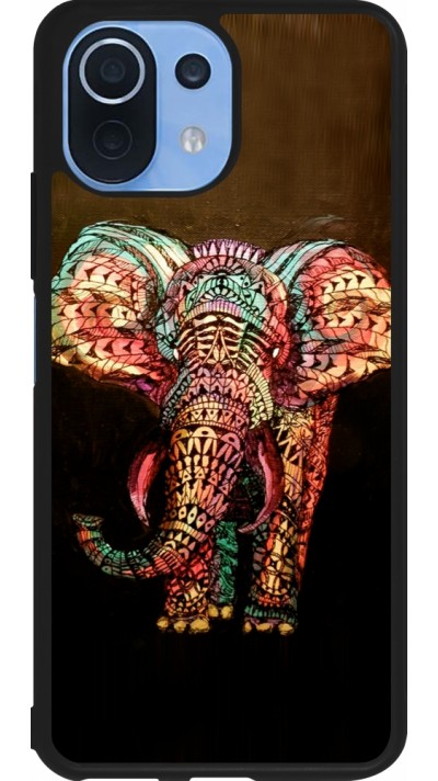 Xiaomi Mi 11 Lite 5G Case Hülle - Silikon schwarz Elephant 02