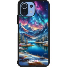 Xiaomi Mi 11 Lite 5G Case Hülle - Silikon schwarz Fantasiebergsee Himmel Sterne