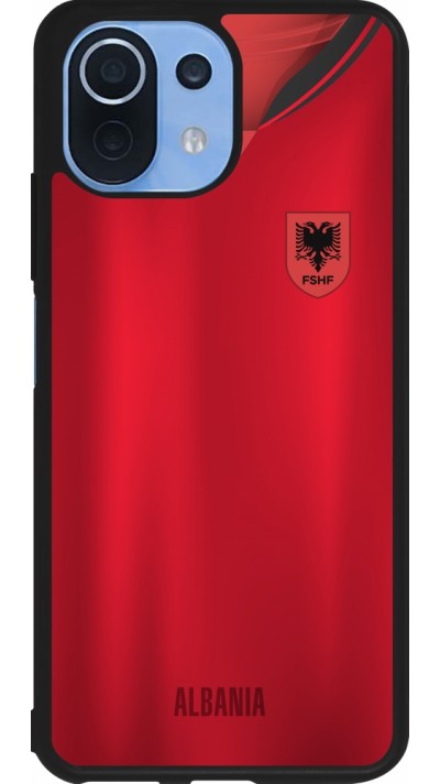 Coque Xiaomi Mi 11 Lite 5G - Silicone rigide noir Maillot de football Albanie personnalisable