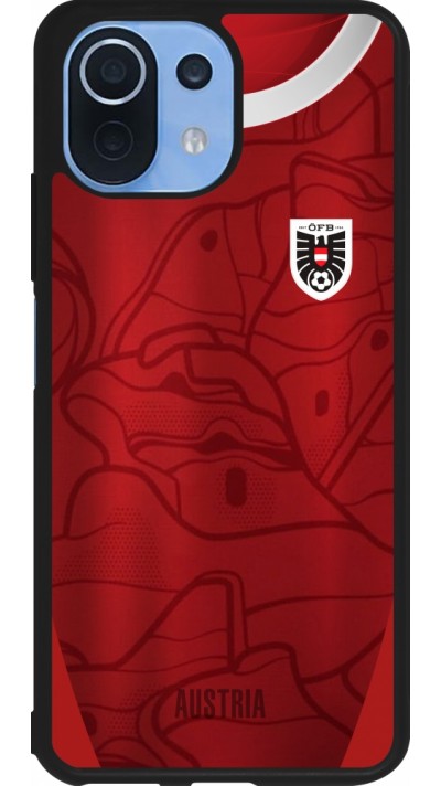Coque Xiaomi Mi 11 Lite 5G - Silicone rigide noir Maillot de football Autriche personnalisable
