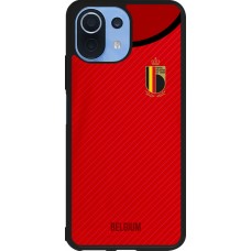 Xiaomi Mi 11 Lite 5G Case Hülle - Silikon schwarz Belgien 2022 personalisierbares Fußballtrikot