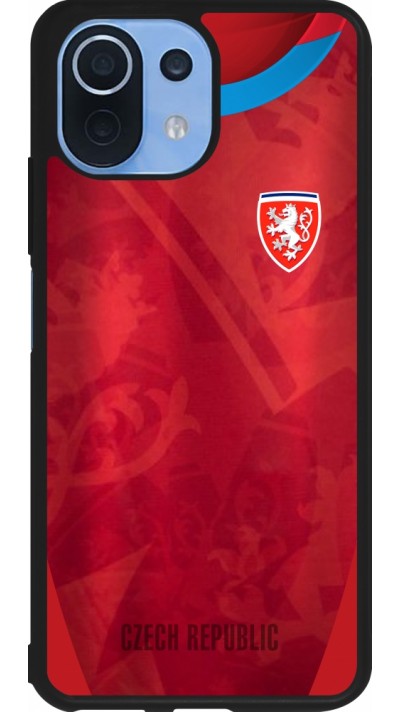 Coque Xiaomi Mi 11 Lite 5G - Silicone rigide noir Maillot de football République Tchèque personnalisable